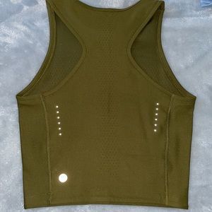 Lululemon Zoned in Tank Top- Moss Green